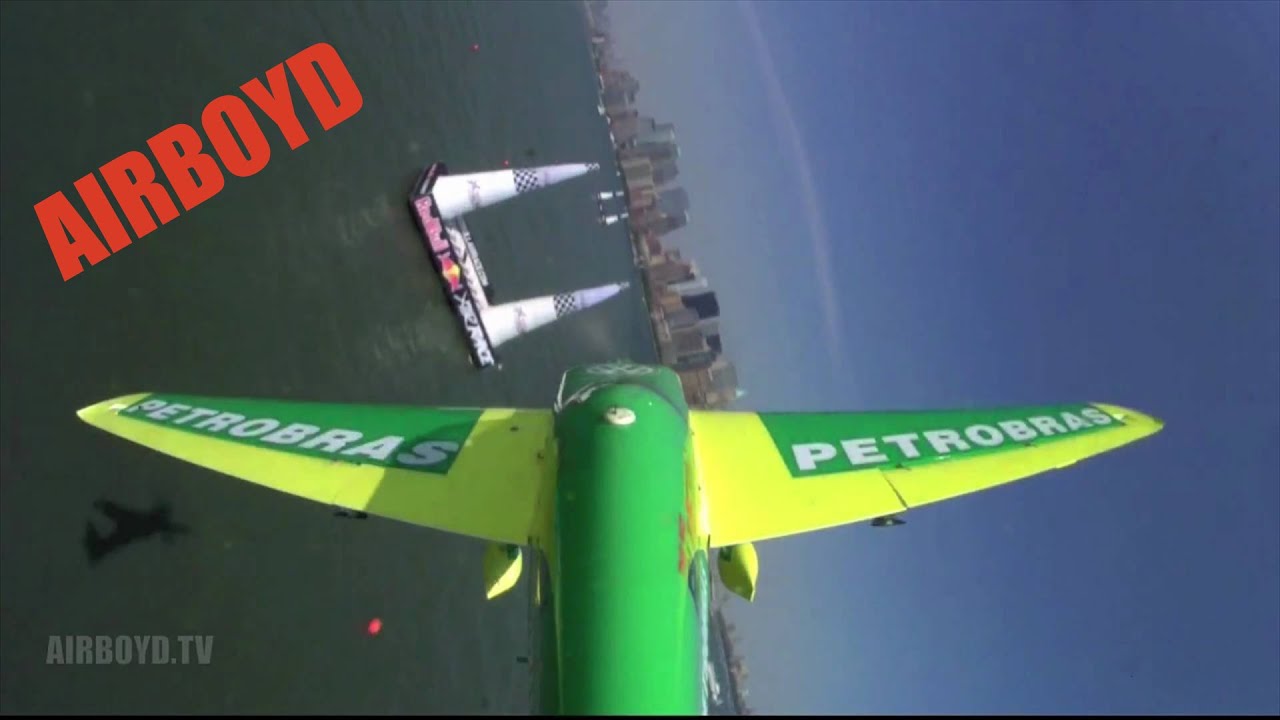 Red Bull Air Race Track Introduction New York - Mike Goulian Zivko Edge 540