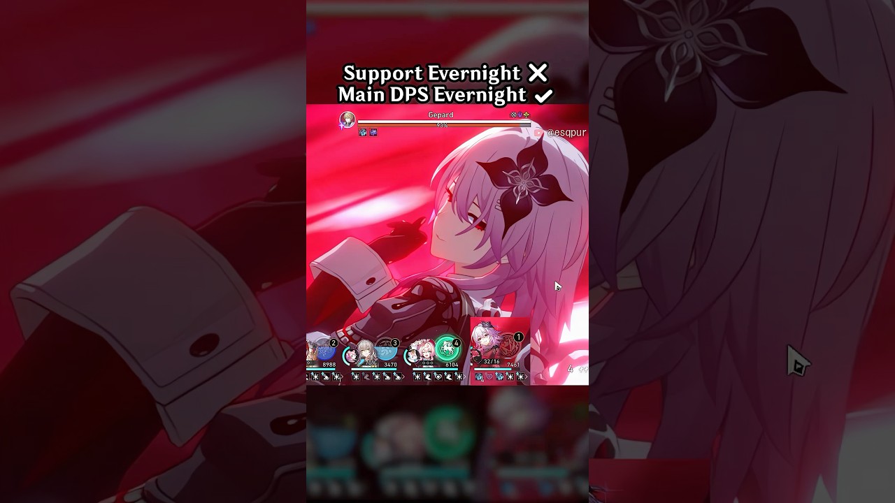 Support Evernight ❌ Main DPS Evernight ✔️