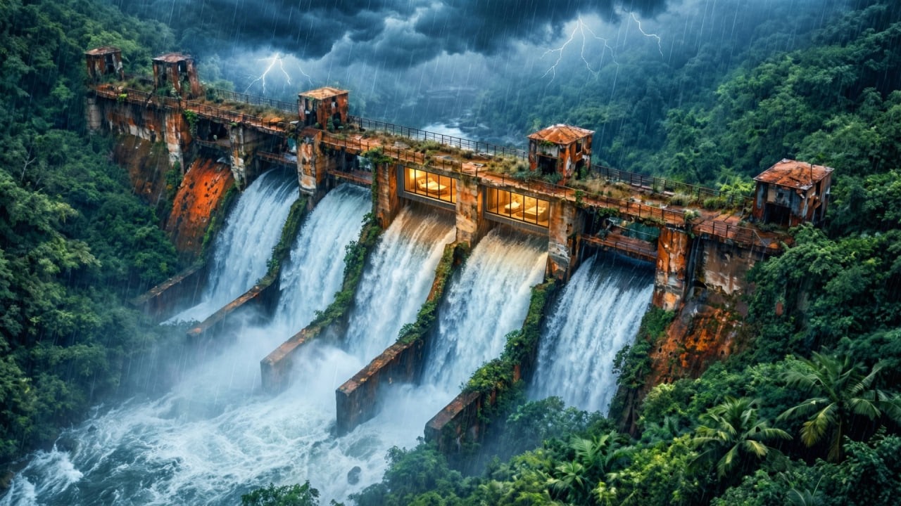 I Turned an Abandoned Water Dam Into a Secret Luxury House (ASMR)