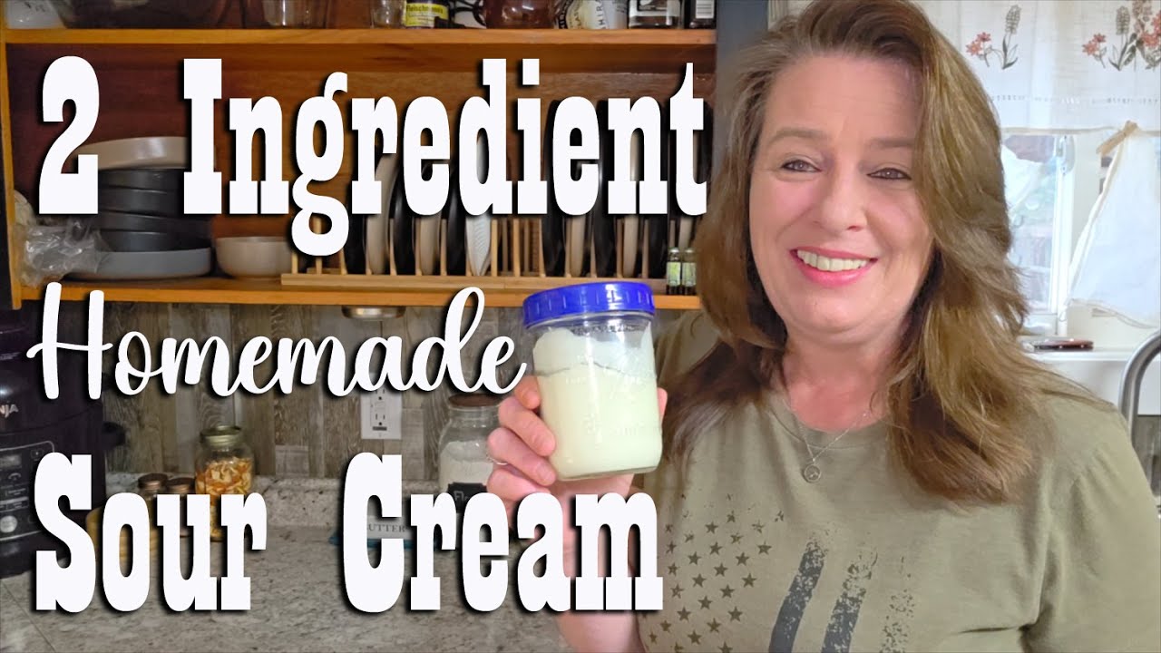 Homemade Sour Cream Only 2 Ingredients