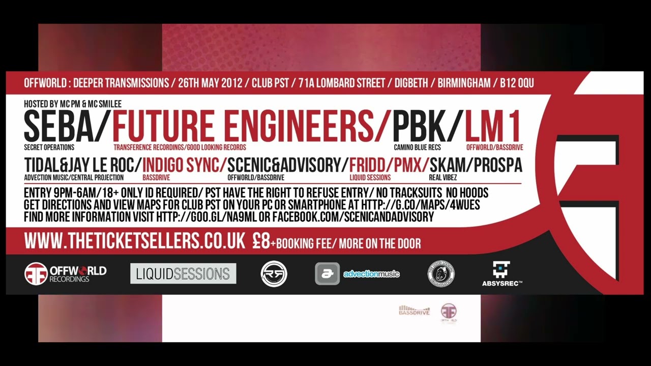 Tidal & Jay Le Roc B2B live ft MC Smilee at the Offworld deeper Transmisions event 26th May 2012
