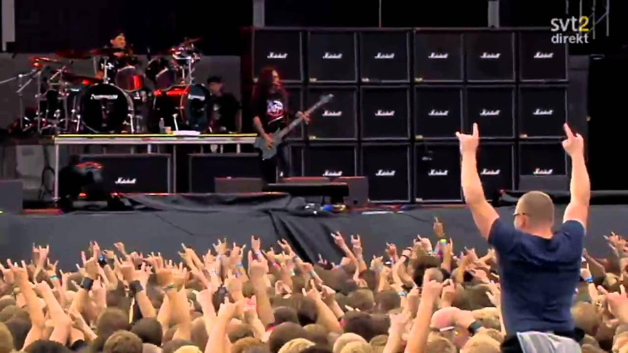 The Big 4 - Slayer - Angel Of Death Live Sweden July 3 2011 HD