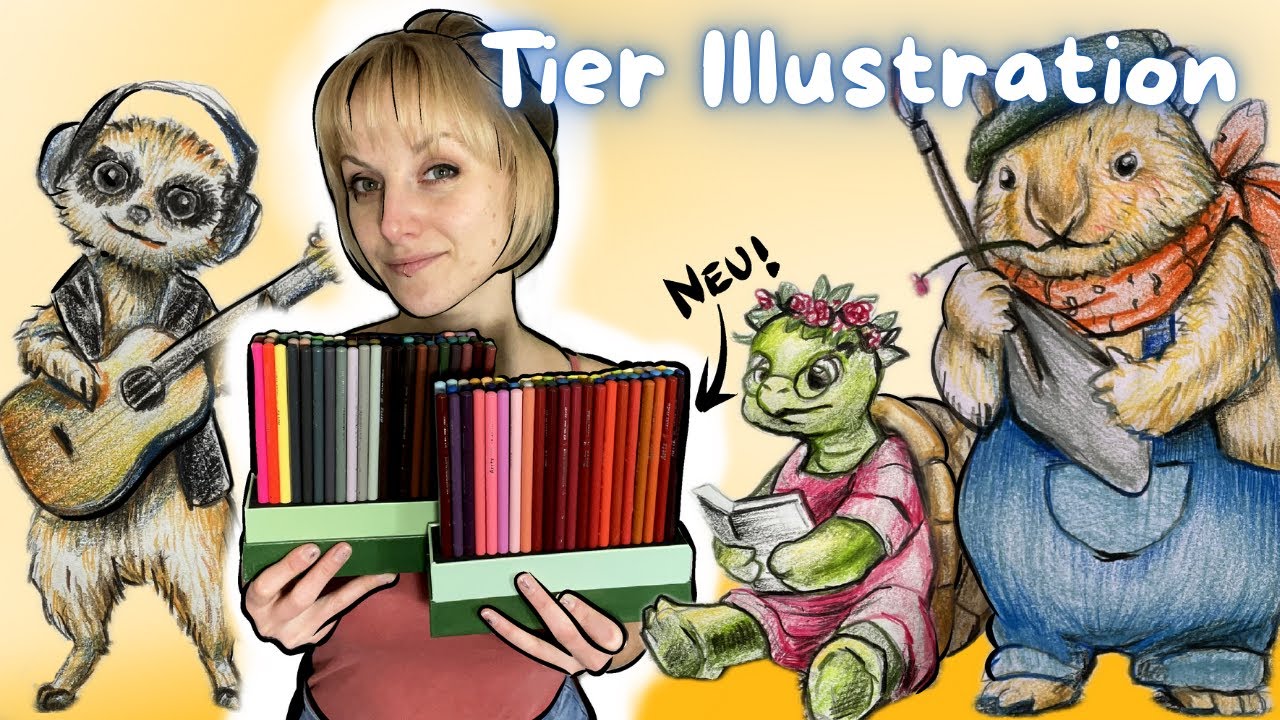 Ich zeichne die Tiere die Ihr Euch gewünscht habt ❤️ |ARRTX 126er Buntstift Set TEST | KA 11/24