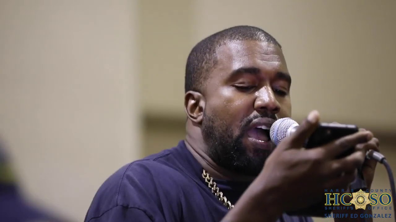 Kanye West performs at Harris County Jail in Houston