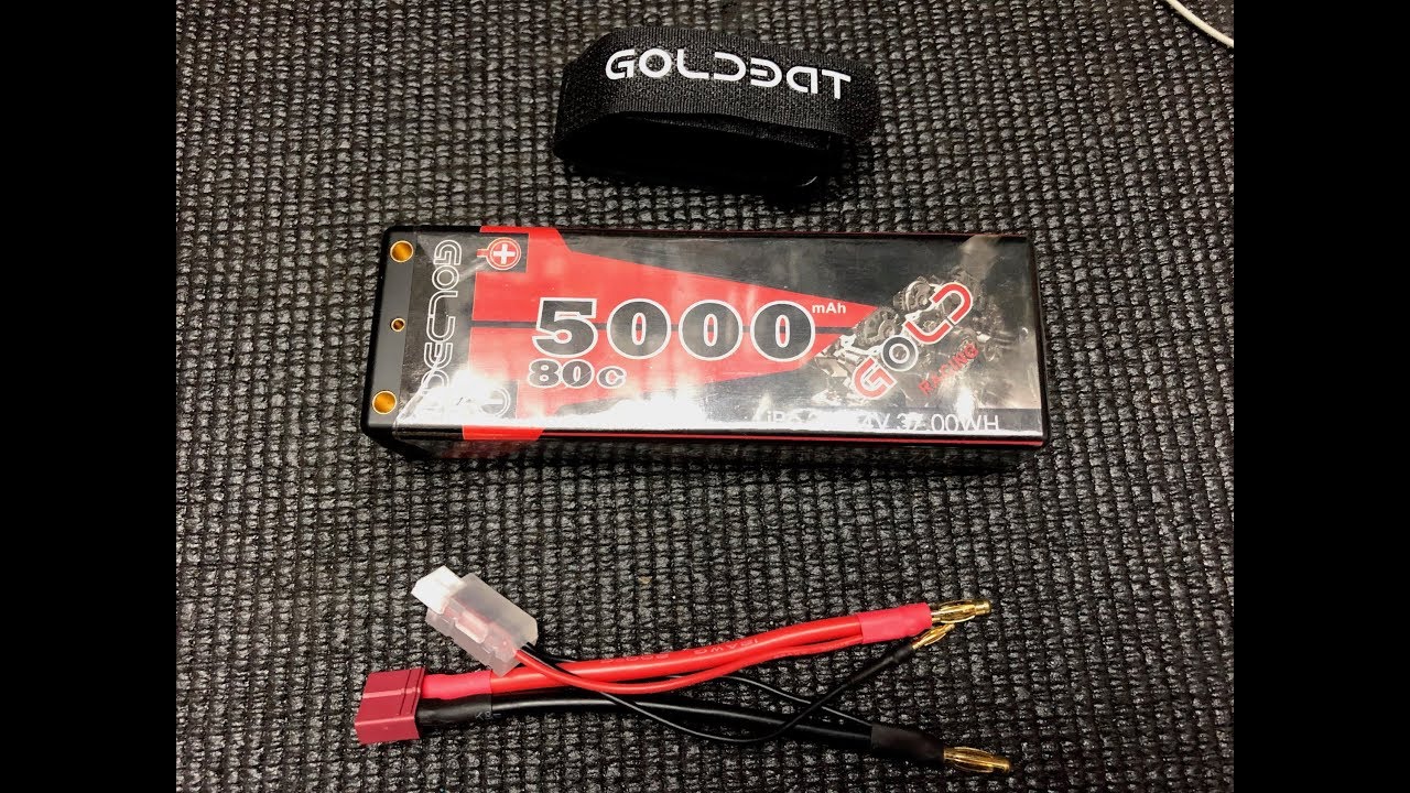 Goldbat Lipo 2S, 5000 mAh, 80C, Hardcase im 
