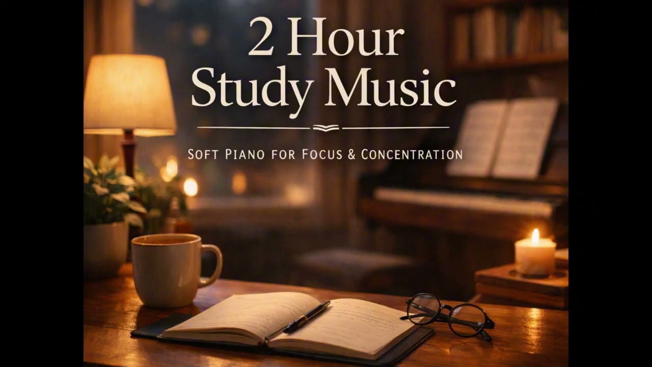 Deep Focus Piano Study Music | Soft & Minimal | No Lyrics
