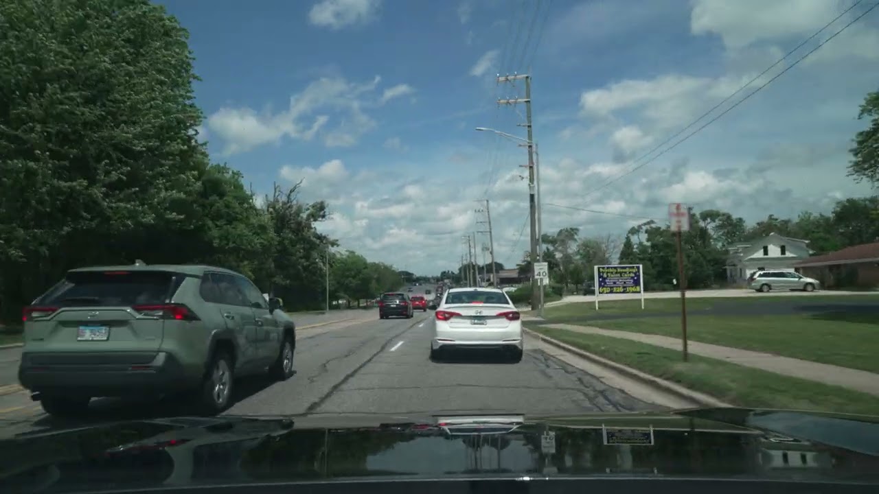 Bolingbrook, IL Relaxing Drive (No Talk, No Music) 4K POV ASMR