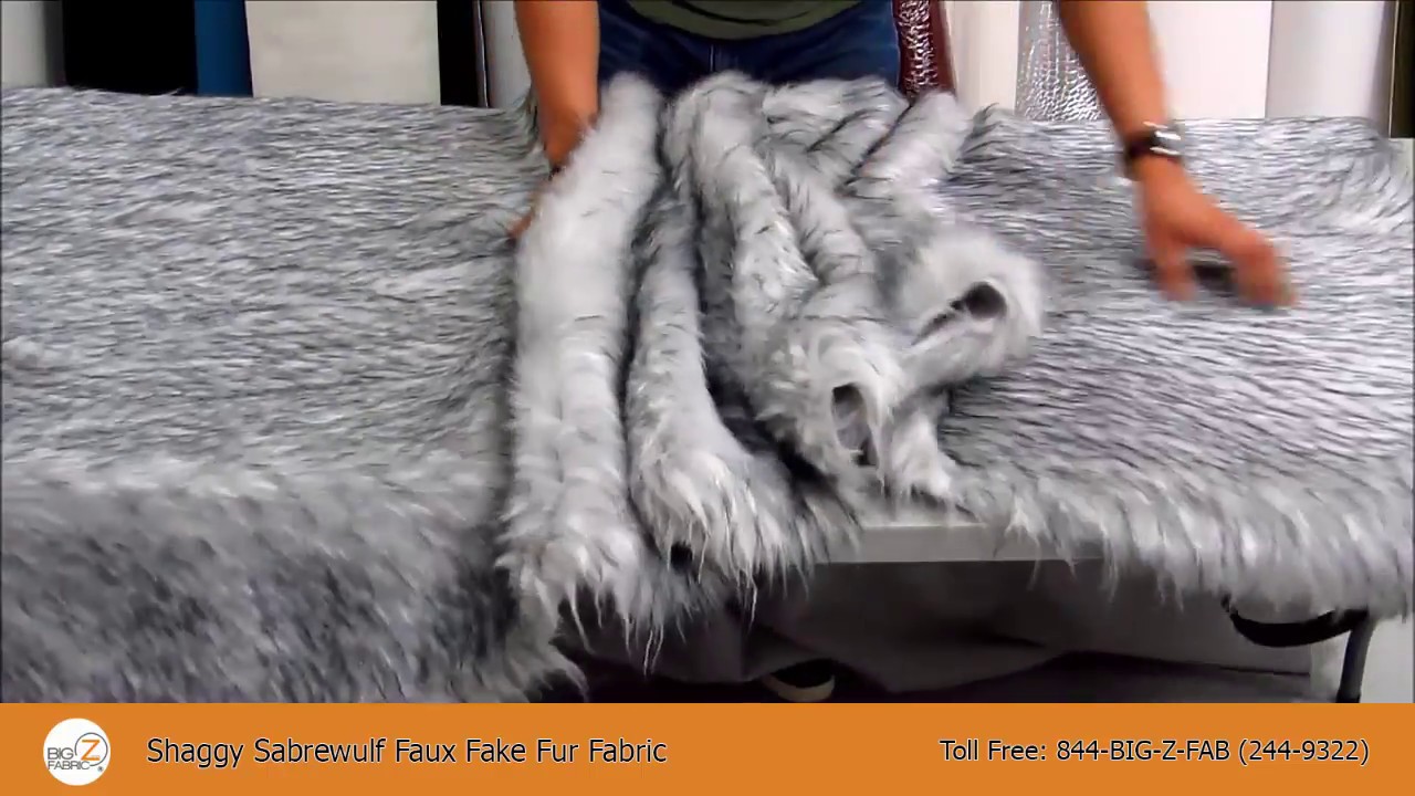 Shaggy Sabrewulf Faux Fake Fur Fabric