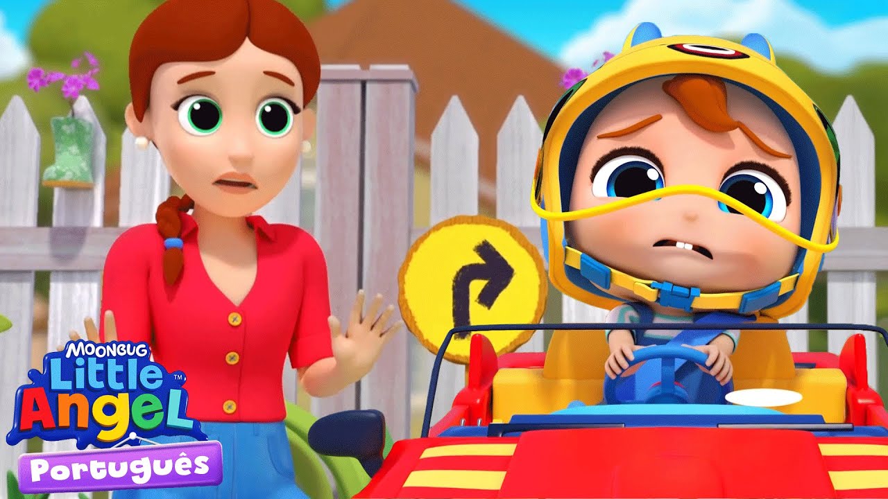 Joãozinho aprende a dirigir em segurança 🚗 Little Angel Brasil | Músicas Infantis em Português
