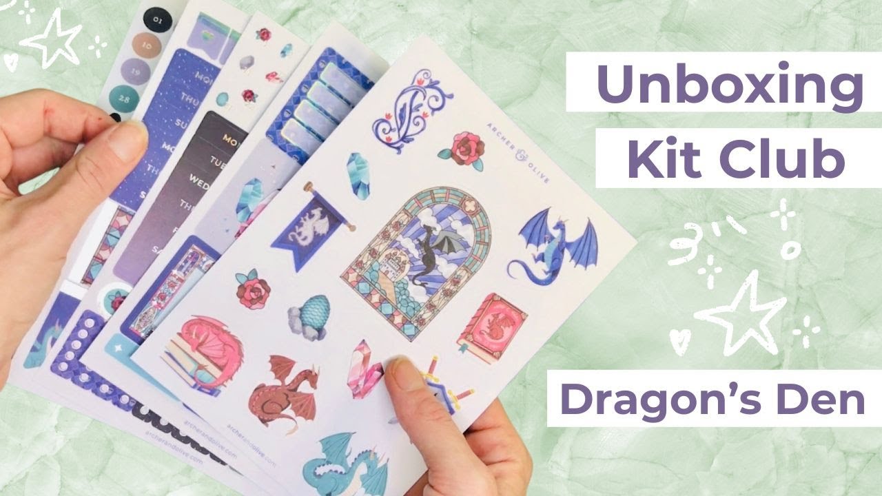 🤩Unbox The Dragon's Den with Me🐉| Archer & Olive's September Kit Club