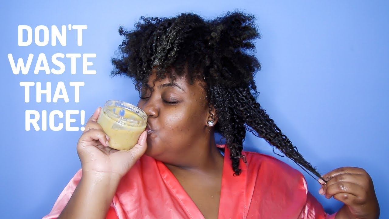 Made RICE WATER?!? DON'T Toss That Rice!! | BEST DIY Rice Milk Pre Poo for Natural Hair