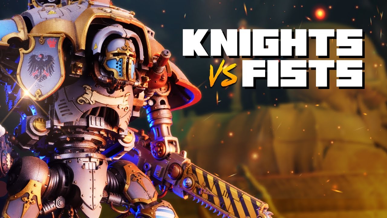 NEW Imperial Knights vs Space Marines - Warhammer 40k Battle Report