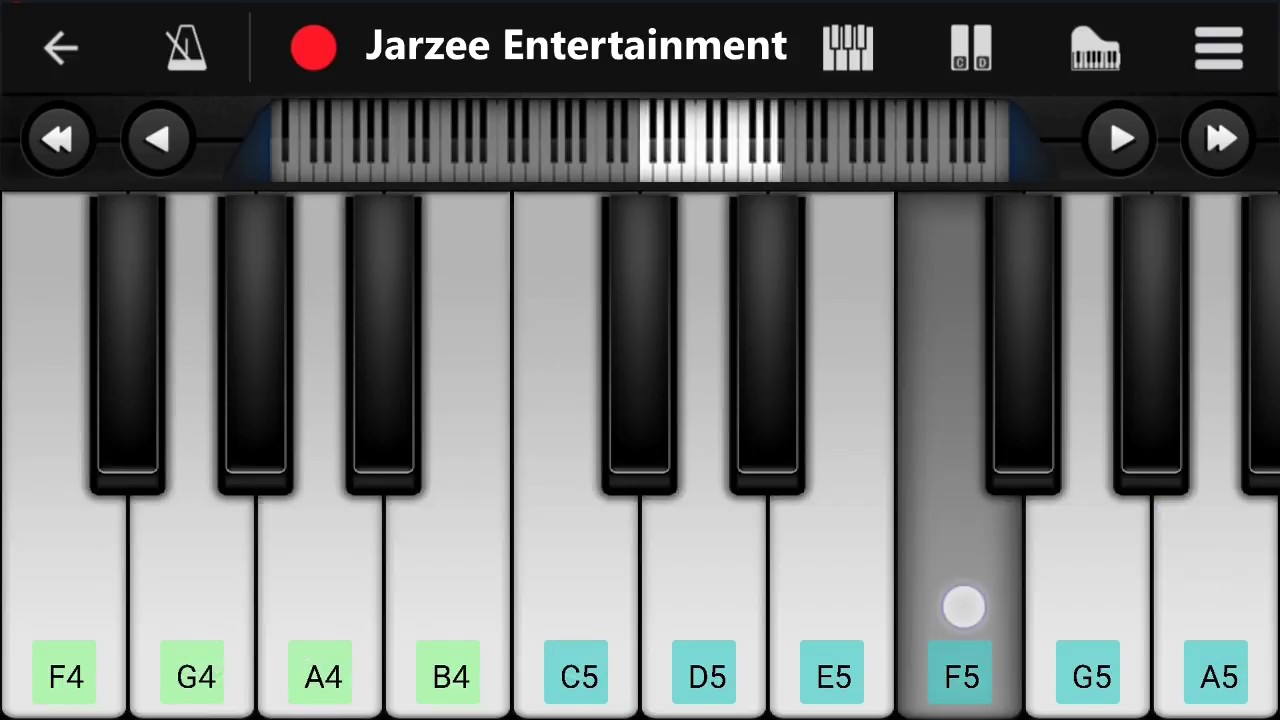 Jab Koi Baat Piano - DJ Chetas (Atif Aslam & Shirley Setia) - Easy Mobile Perfect Piano Tutorial