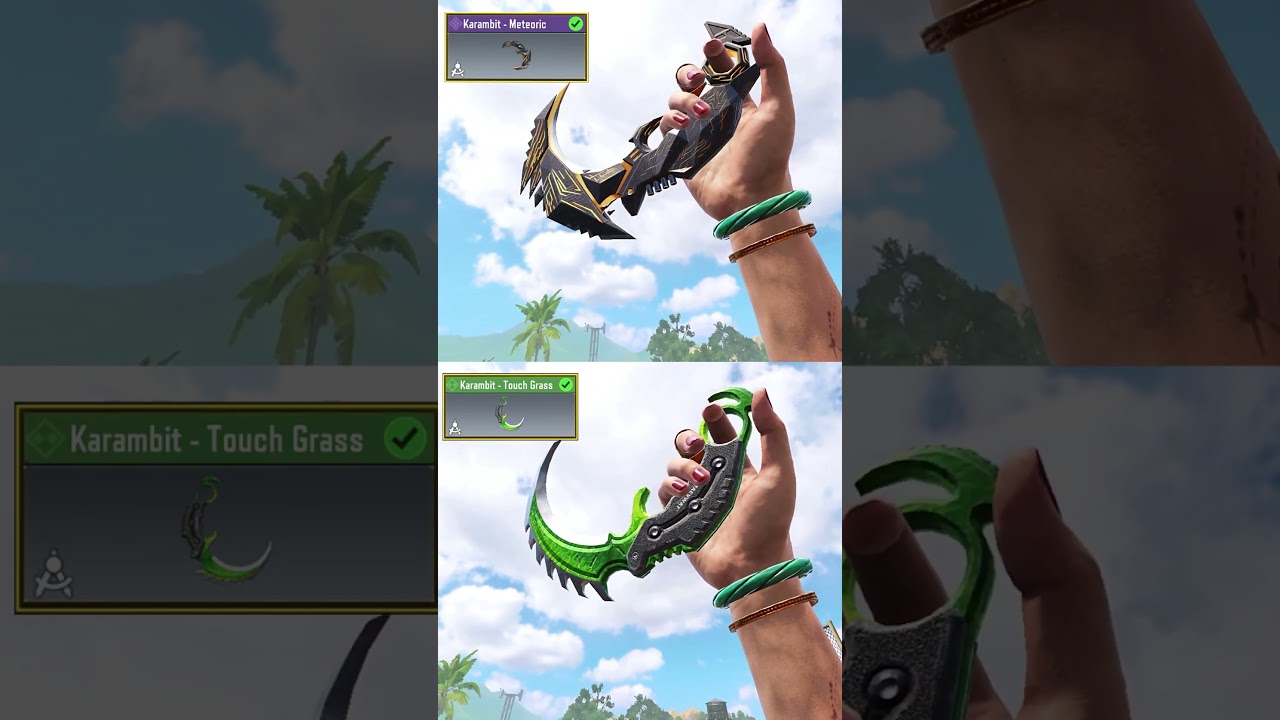 $50 Vs $5 Karambit in CODM 💀