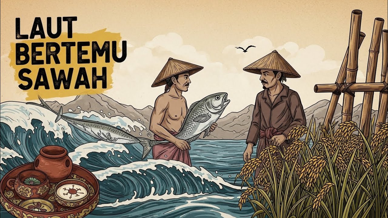 Desa dua nafas, Laut dan Sawah
