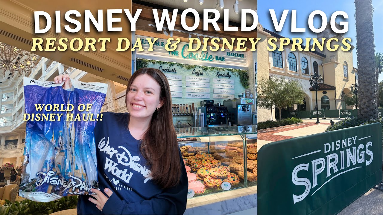 DISNEY WORLD VLOG! ✨🐭 &mdash; Disney Springs, Grand Floridian Cafe Brunch, World of Disney Haul & more!