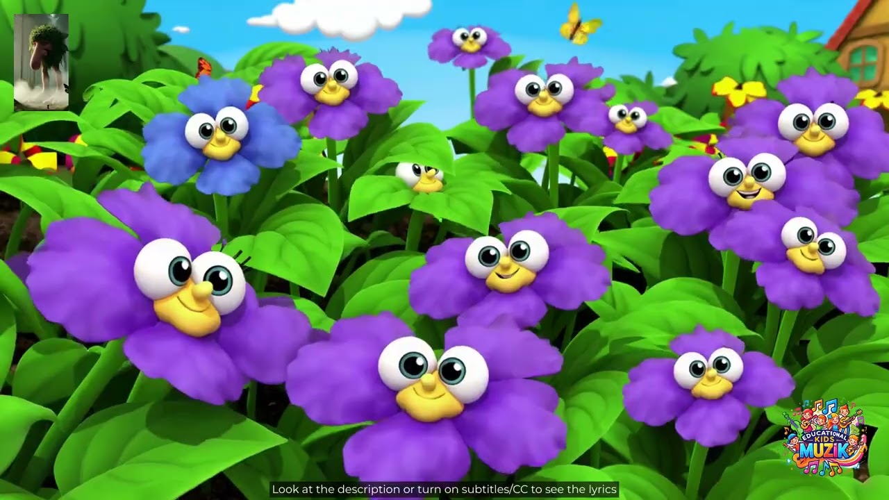 Tiny Purple Violets 🎵 English Kids Song about Violets 🎵 Plants Song #EKM