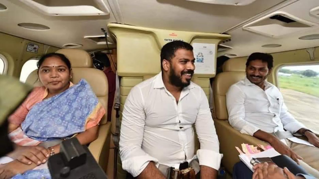 CM Jagan and Minister Anil Yadav Aerial Survey | Godavari Boat Incident | Political Qube