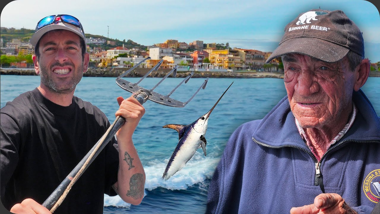LA CACCIA AL PESCE SPADA CON LA FIOCINA A MANO