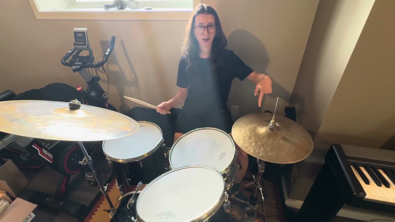 Get your limbs in shape (simple but hard independence exercise for jazz drummers)