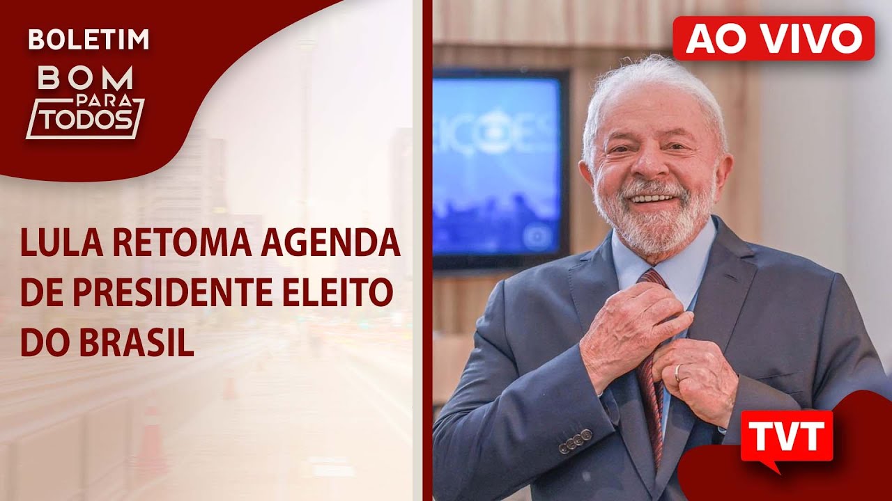Lula retoma agenda de presidente eleito do Brasil