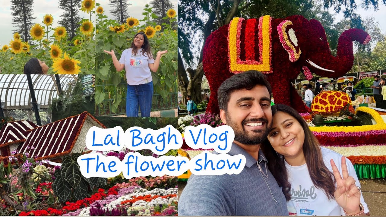 A Day at Lal Bagh Flower Show 🌸 | Mini Vlog | Bangalore Beauty