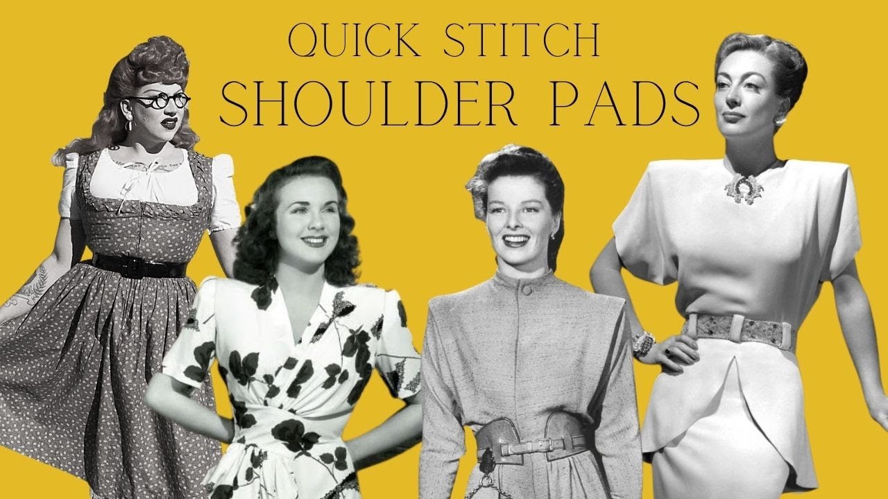 Quick Stitch! Covering Shoulder Pads Tutorial
