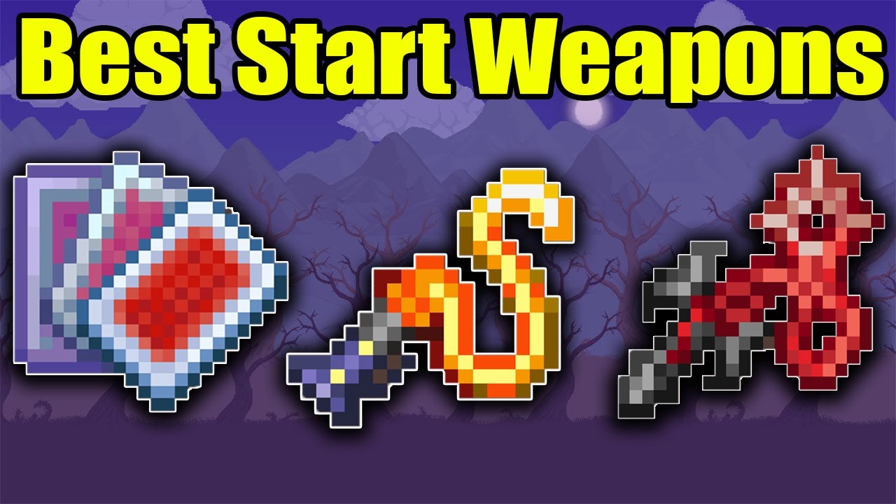 Terraria 1.4.5 Best New Starter Weapons