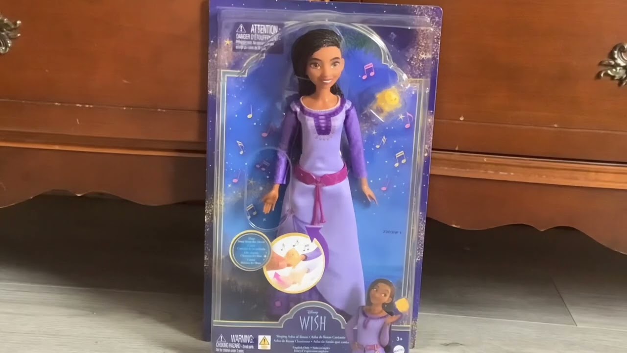 Disney Wish, Mattel Singing Asha of Rosas Doll Unboxing/Review💜💜💜⭐️⭐️⭐️