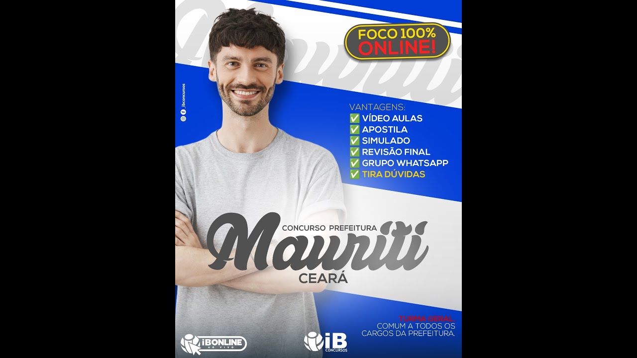 CONCURSO MAURITI-CE 2025 | AULÃO DE PORTUGUÊS (URCA)