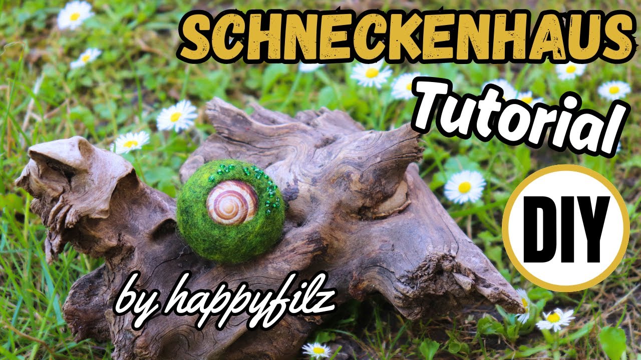 Filzen für Anfänger * Filzanleitung Schneckenhaus * Tutorial * Nassfilzen