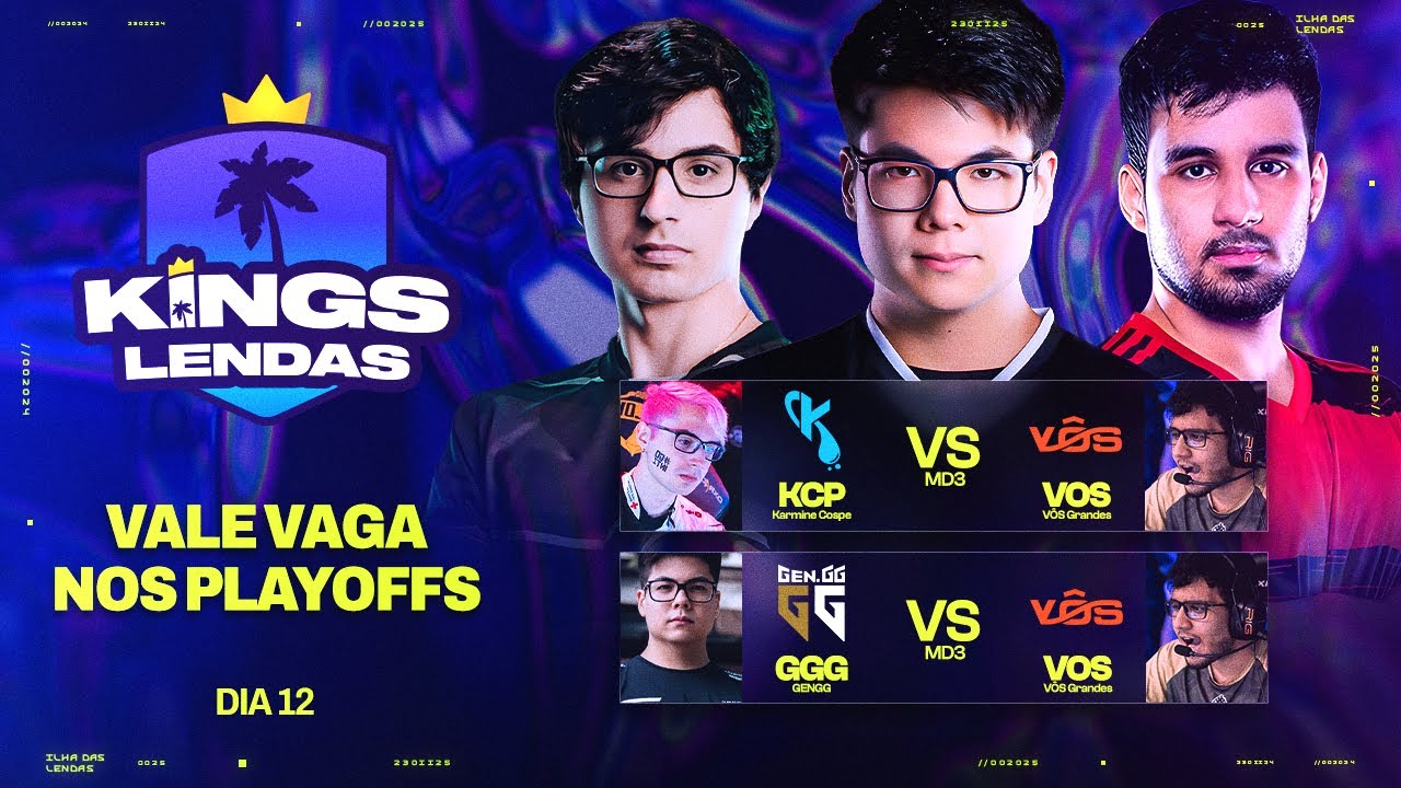 Live completa: 👑KINGS LENDAS | KCP x VOS | GENGG x VOS | ILHA DAS LENDAS