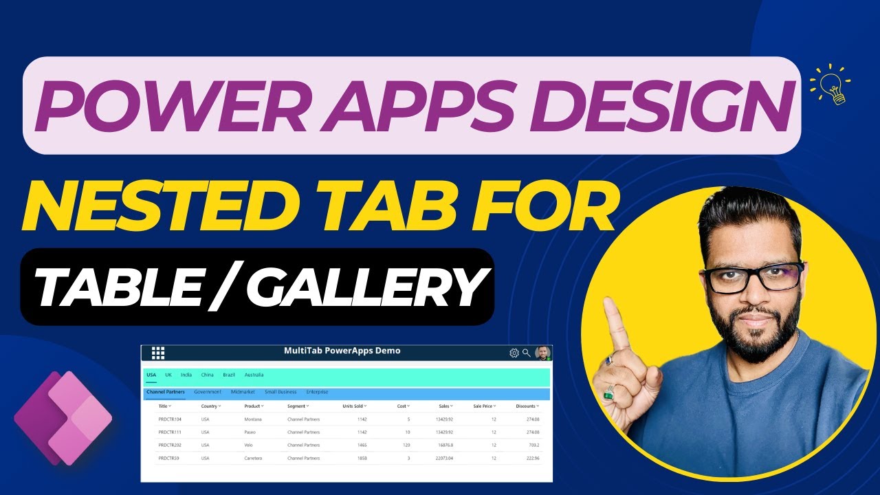 Как создать современные вложенные вкладки для таблиц или галерей Power Apps #PowerApps #SharePoin...