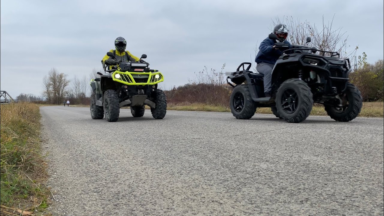 Polaris Sportsman 570 2021 vs Can Am Outlander 570 DRAG RACE