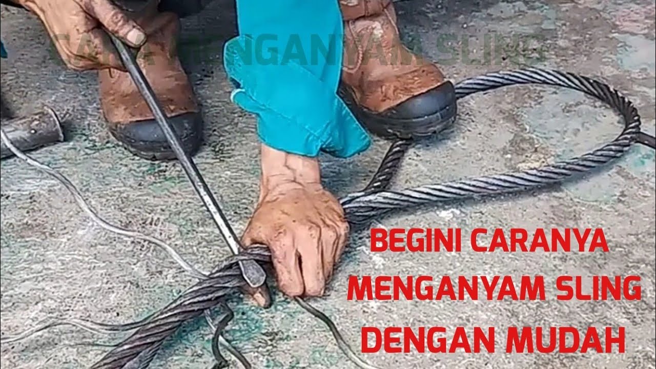 cara menganyam sling