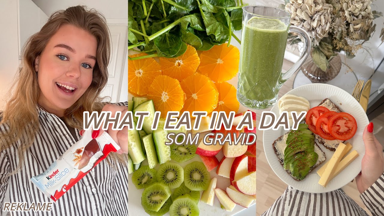 WHAT I EAT IN A DAY - SOM GRAVID: Laver grøn juice & spiser mælkesnitter