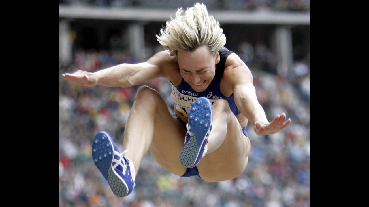 Heike Drechsler European long jump Champion 4 times86, 90, 92 and 98 Amazing Master.