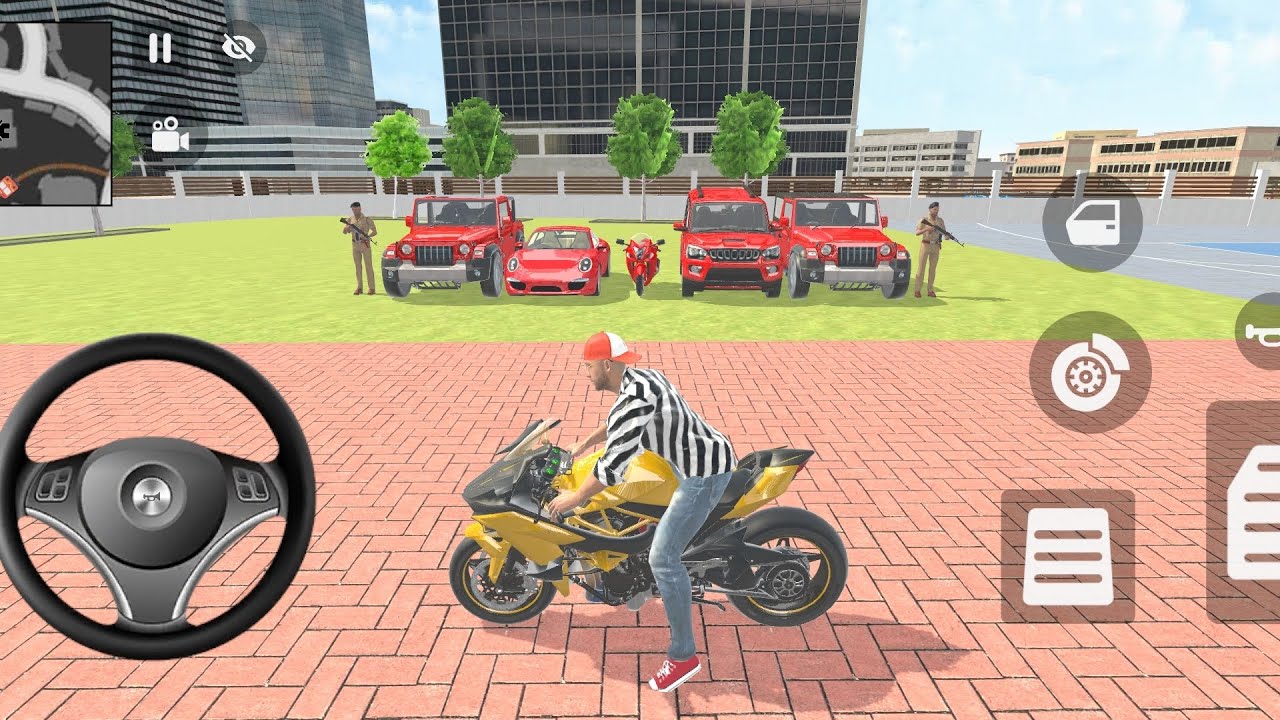 🎮 Franklin Order by 5️⃣ Red Vehicles 🚗 in indian 🇮🇳 Theft Auto Simulator 🎮 #franklin #automobile 
