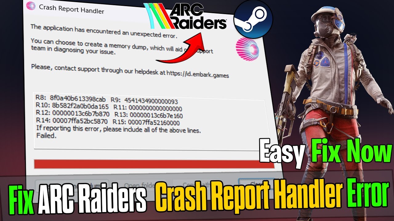 How To Fix ARC Raiders Unexpected Error (Crash Report Handler) ✅ 2026