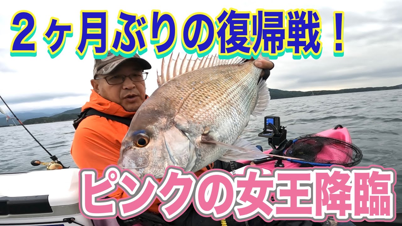 マダイに救われた復帰戦‼️ 土砂降りとかありえんて😱💦