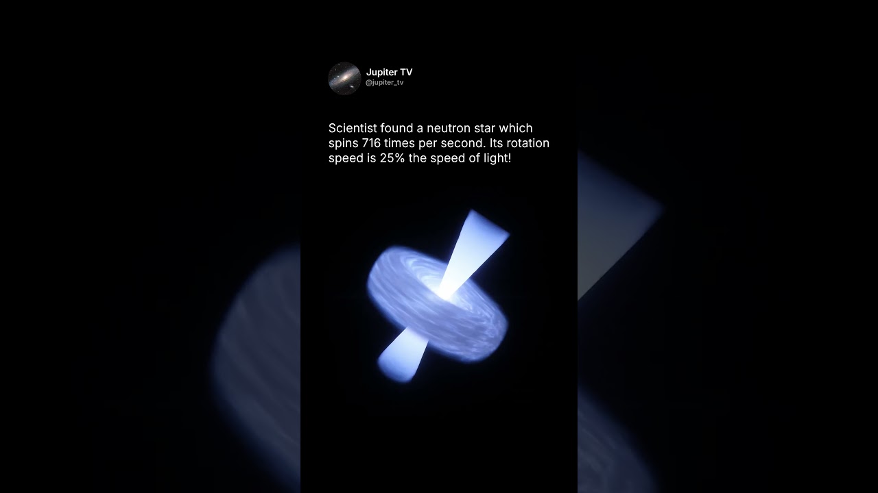 The Fastest Spinning Object in the Universe 🌌🌪️ #shorts #space
