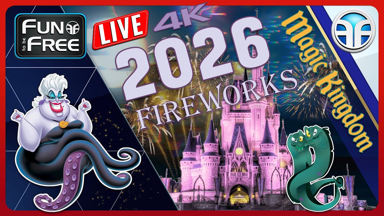 🔴 Magic Kingdom Fireworks LIVE 2026: Walt Disney World Live Stream [4K]