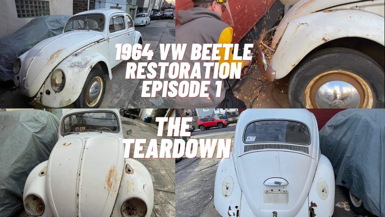 1964 VW Beetle Restoration Episode 1 - The TEARDOWN #project