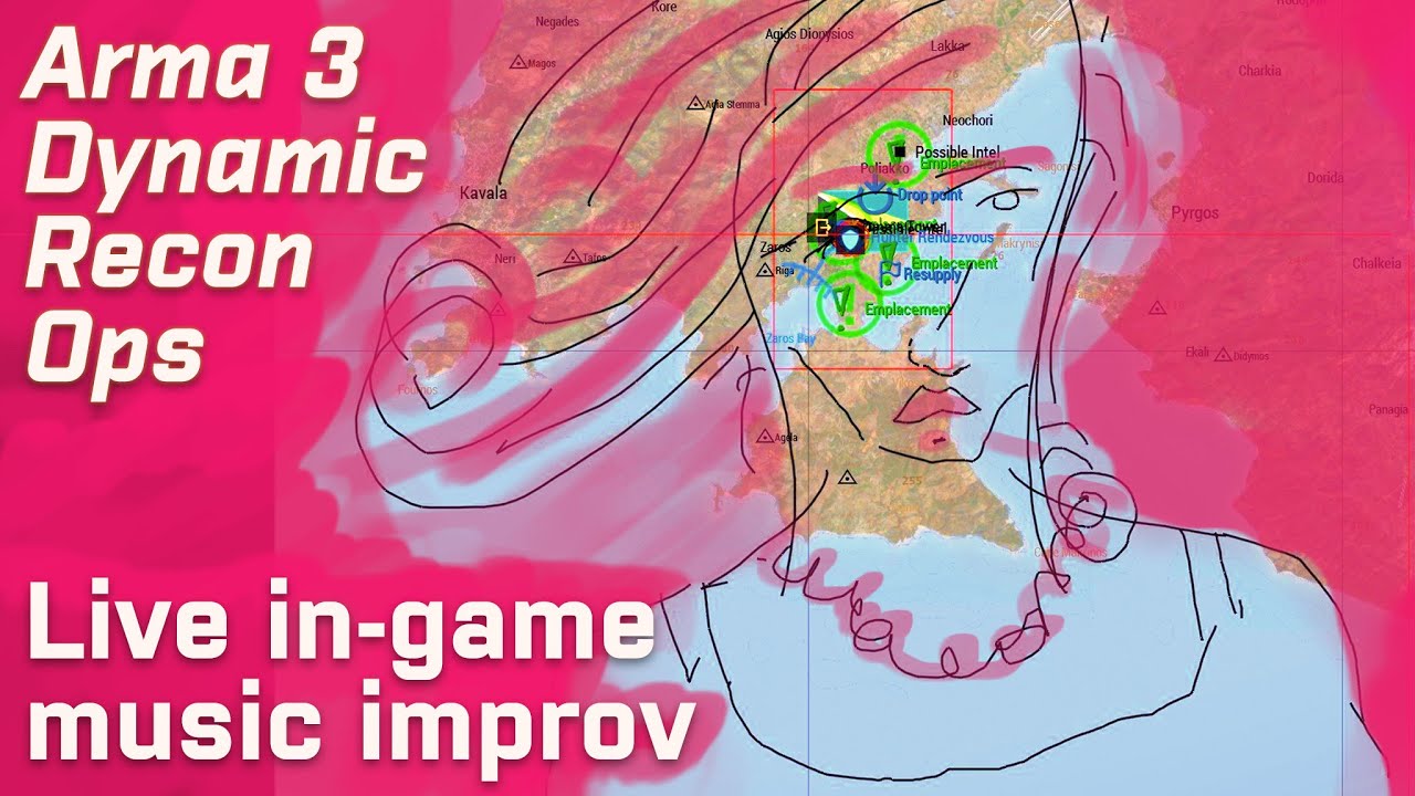 Arma 3: Dynamic Recon Ops with live in-game music improvisation during coop play
