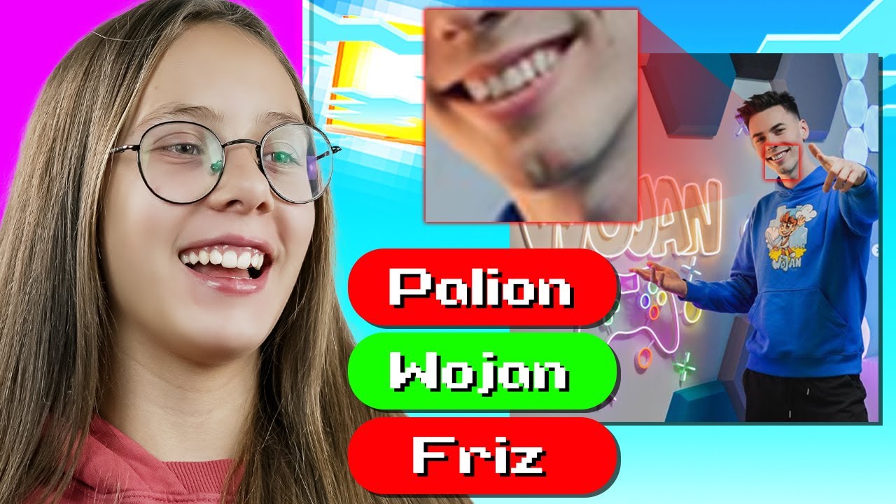 Moja SIOSTRA ROZPOZNAJE YOUTUBERÓW po FRAGMENCIE ZDJĘCIA!