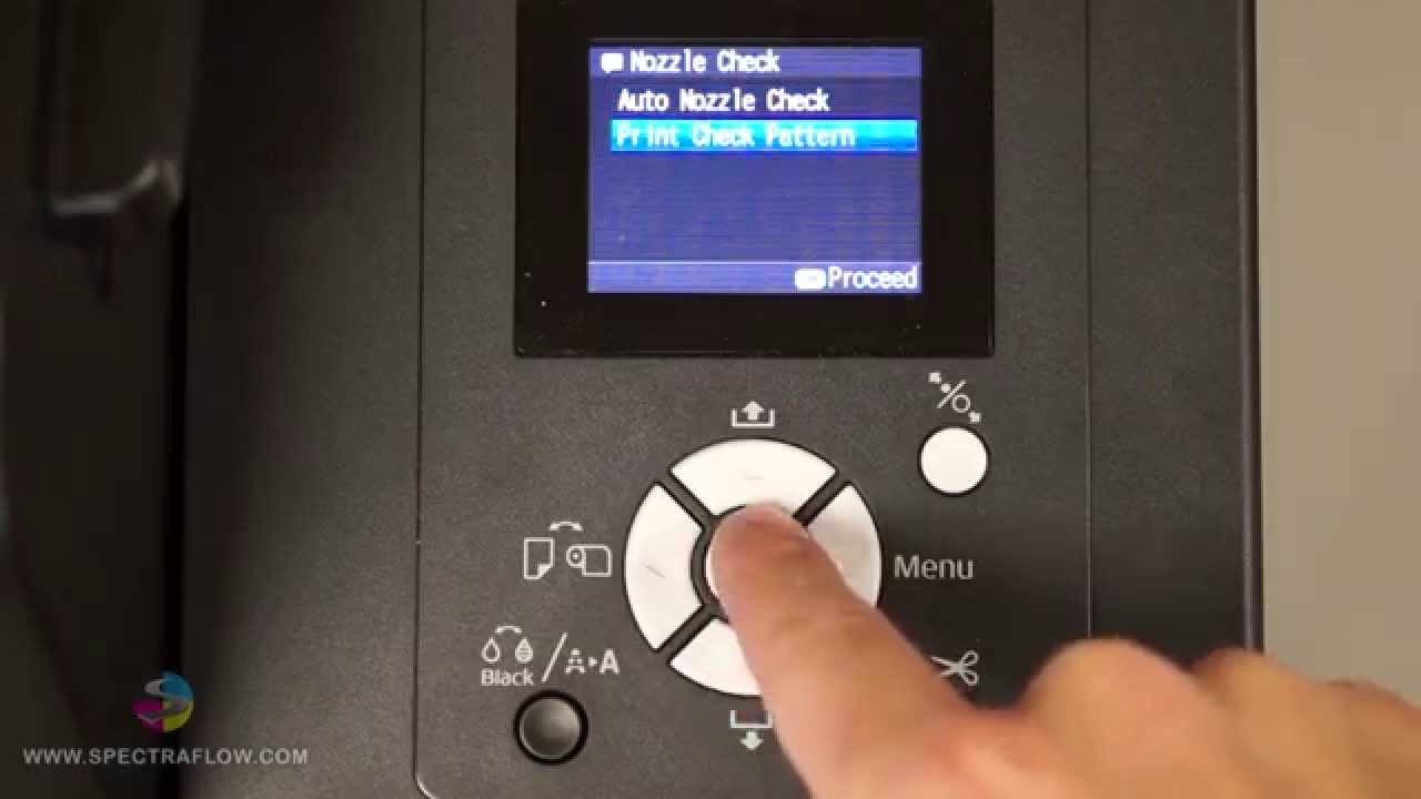 Epson Stylus Pro 4900 - Nozzle Checks and Head Cleaning