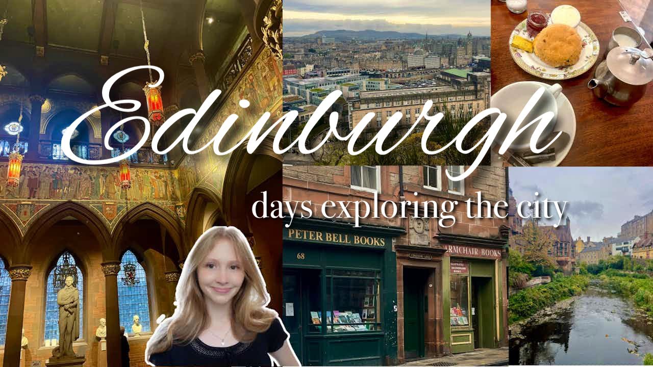 rainy days exploring Edinburgh 🕯️ vintage treasures, bookshops & cozy cafés