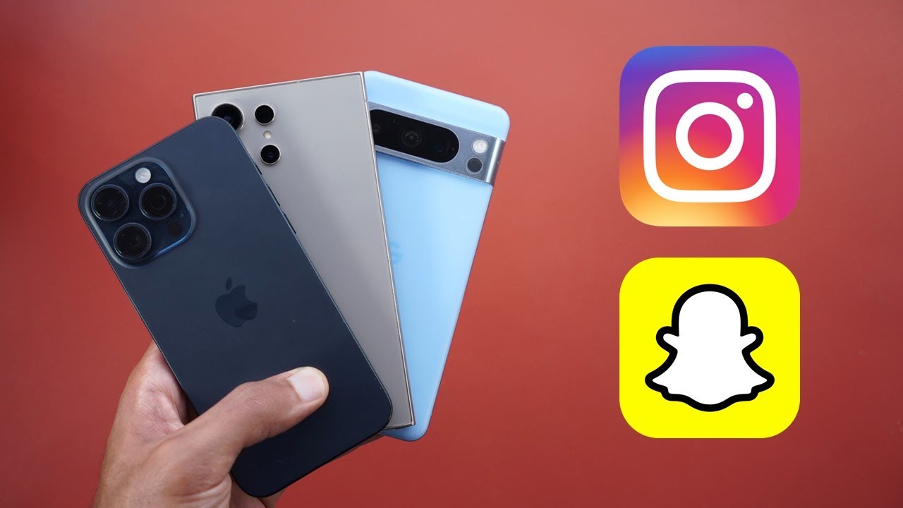iOS против OneUI против Android — приложения для социальных сетей (Instagram и Snapchat)
