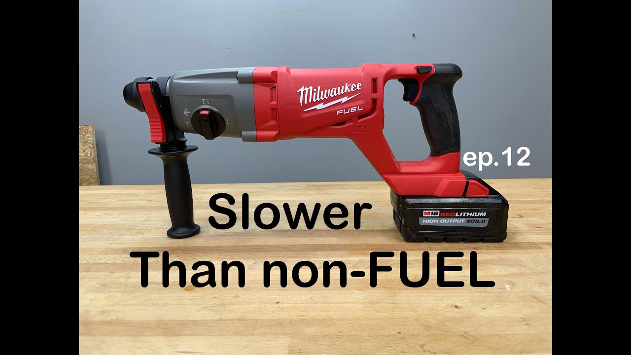 24-21 | Milwaukee M18 FUEL 1 Inch SDS-plus rotary hammer review | 2713-20 | ep.12