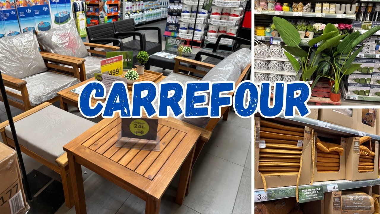 DECORA TU TERRAZA CON CARREFOUR | Mesas, sillas y cojines verano 2025